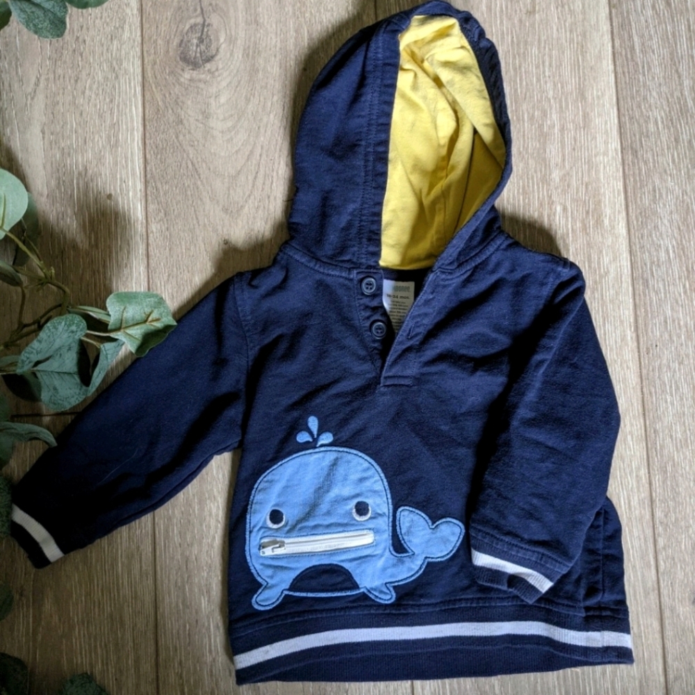 Gymboree Blue Whale pullover